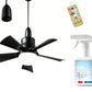 🏆LAST DAY SALE 49% OFF🔥SmartBreez™ 40W LED Ceiling Fan Light – 20.5” Ultra-Quiet with Remote 🎯 | E27 + FREE B22 Adapter 🔌 | For Bedroom 😴, Kitchen 👩‍🍳 & Garage 🛠️ – UK Ready! 🇬🇧（副本）