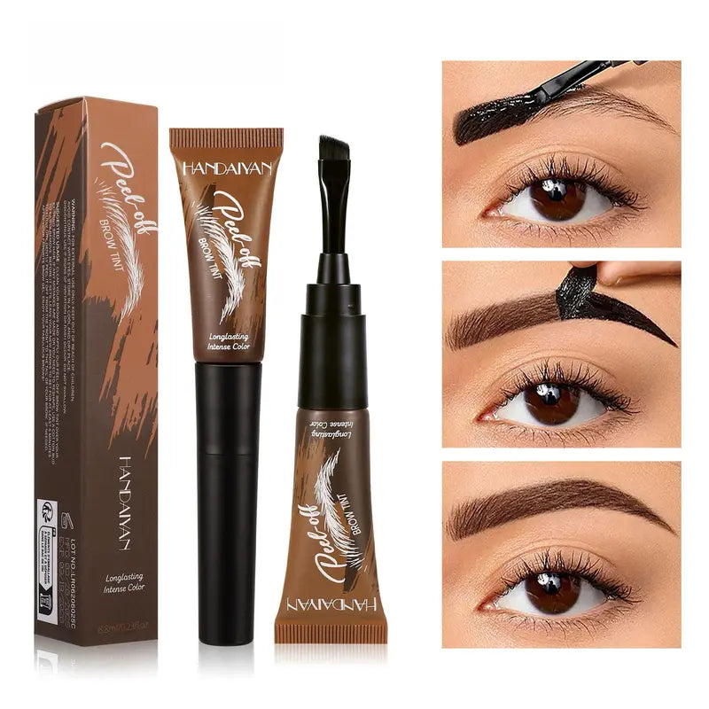 ⏳🏆LAST DAY SALE: ￡7.99!!💞Buy 1 Get 1 Free💞🎨Waterproof Brow Tint – Peel‑off, easy apply. Covers greys, shapes perfectly. A brow game changer!🌟