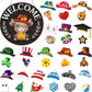 🎁50% OFF🍁Christmas Best Decorations🎄Interchangeable Wooden Gnome Welcome Sign🎅