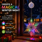 ⏳LAST DAY SALE ONLY ￡7.99!!🎄❄️ DIY Christmas Snowflake Suction Cup LED Lights ✨ | Battery Operated, Warm & Multi-Colour, Window Suction Lights, Christmas Home & Party Decor
