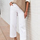 👖Stretch Twill Cropped Wide Leg Pants