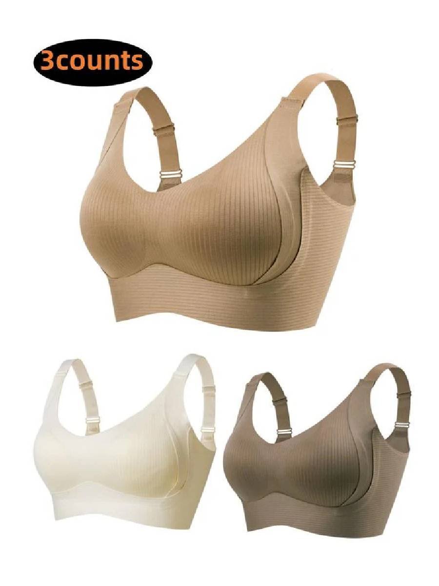 🎁Buy 1 Get 1 Free💕Women's Ribbed Push Up Adjustable Wireless Bra