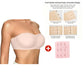⛱️Last Day Special Price ￡7.99!!💞Womens Strapless Bras Push Up Bandeau Bra Non Slip Wireless Supportive Padded Bras Seamless Comfortable Tube Jelly Bra