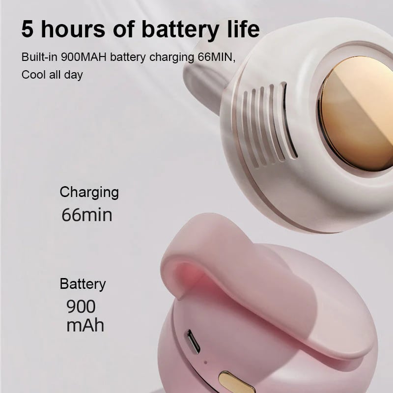 ⏳Summer Hot Sale: ONLY ￡11.99!!💞50K+ SOLD!💨2-in-1 Wearable Fan – Instantly Cools You by Up to 10°C | 24H Quiet Hands-Free Airflow🌀🌿