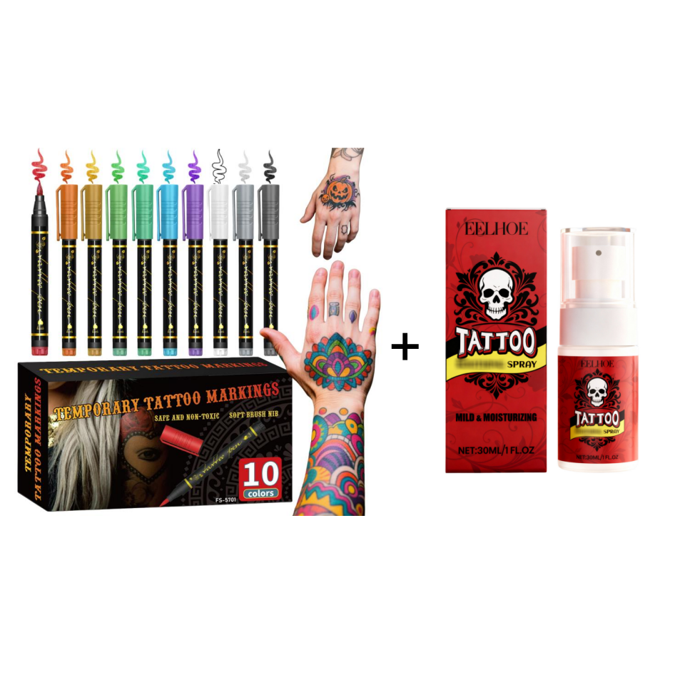 🔥Hot Sale 49% OFF🎨Perfect For Unique Body Art🔥Temporary Tattoo Markers for Skin