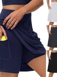 Women's 20" Knee Length Skorts Golf Tennis Skirt