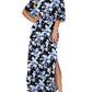 ⏰2026 Summer Hot Sale 50% OFF💃Women's Off-Shoulder Ruffled Side-Slit Maxi Dress with Pockets