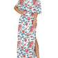 ⏰2026 Summer Hot Sale 50% OFF💃Women's Off-Shoulder Ruffled Side-Slit Maxi Dress with Pockets