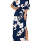 ⏰2026 Summer Hot Sale 50% OFF💃Women's Off-Shoulder Ruffled Side-Slit Maxi Dress with Pockets
