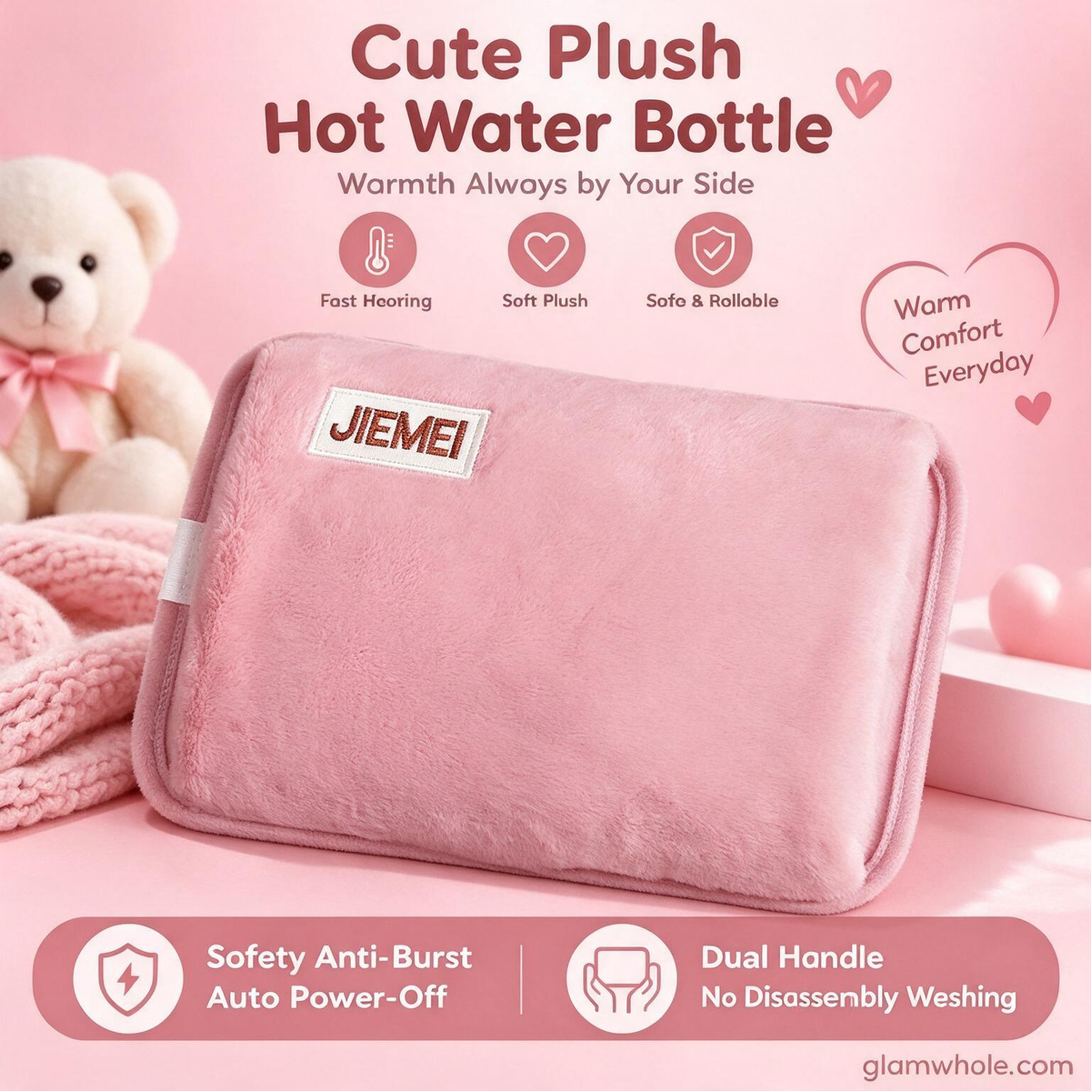 ⏳Last Day Hot Sales - Just ￡7.99🔥Rechargeable hot water bottles, heat packs, explosion-proof heat pads