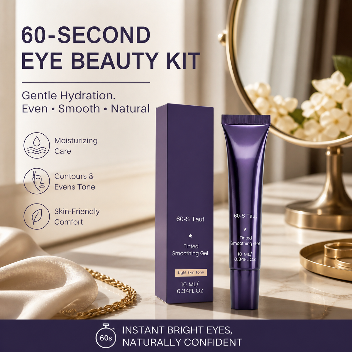 🔥Last Day-Buy 1 Get 1 Free!🎁60-Second Eye Effects Beauty✨Tinted firming gel, under eye cream for puffiness and bags under eyes
