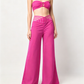 🍃Women's Casual Hollow-out High-Waisted Wide-Leg Pants