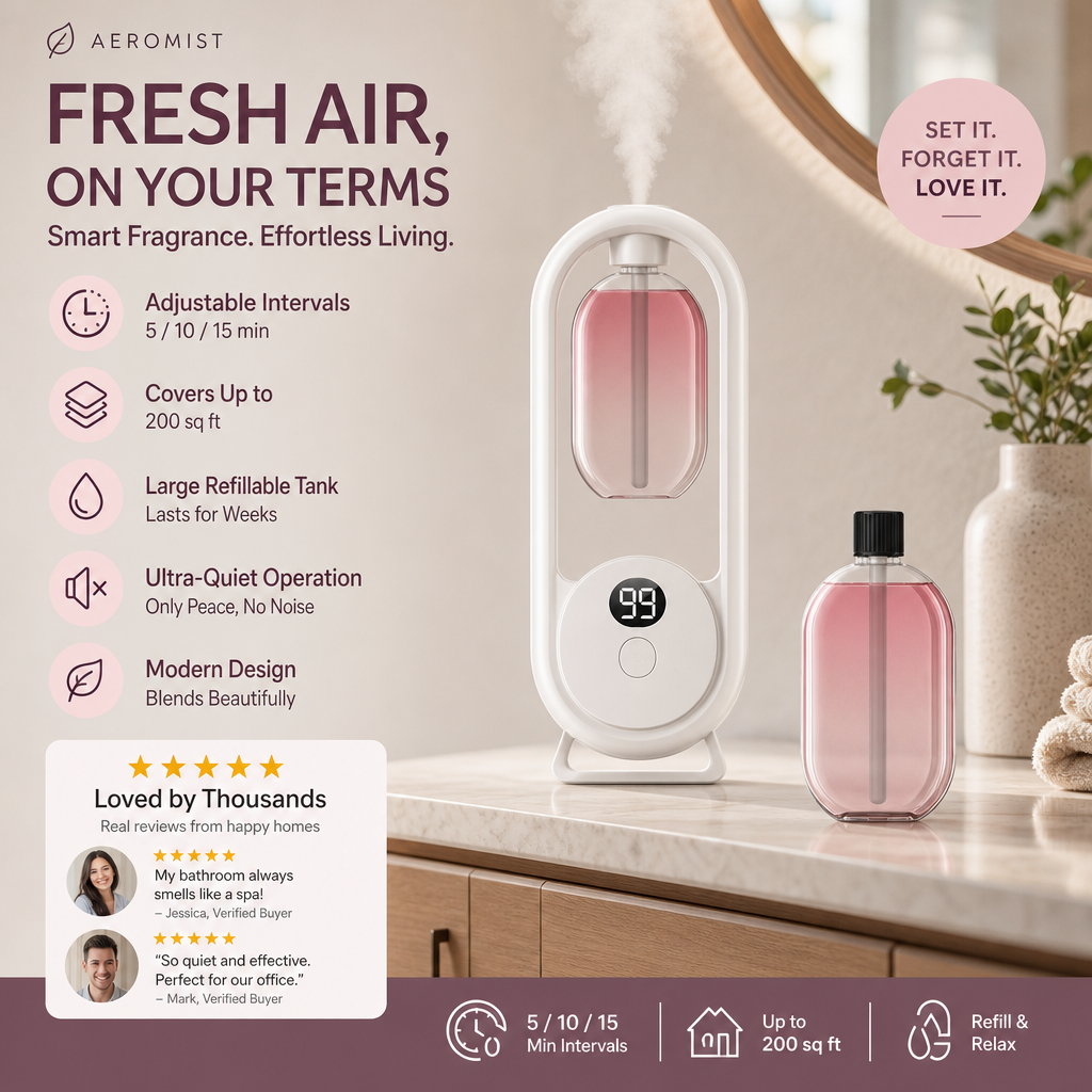 📢📢50% OFF !! ⏰Automatic Aromatherapy Diffuser