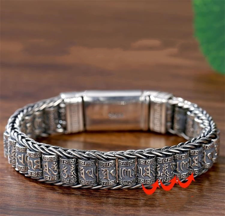 Six Character Truth-Prayer Wheel Bracelet