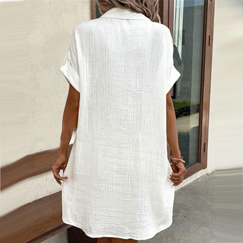 💃Summer Hot Sale 50% OFF! 💎✨Women’s Summer Midi Dress – Breezy, Flattering & Effortlessly Chic! Lightweight Button-Down with Pockets 🇬🇧☀️