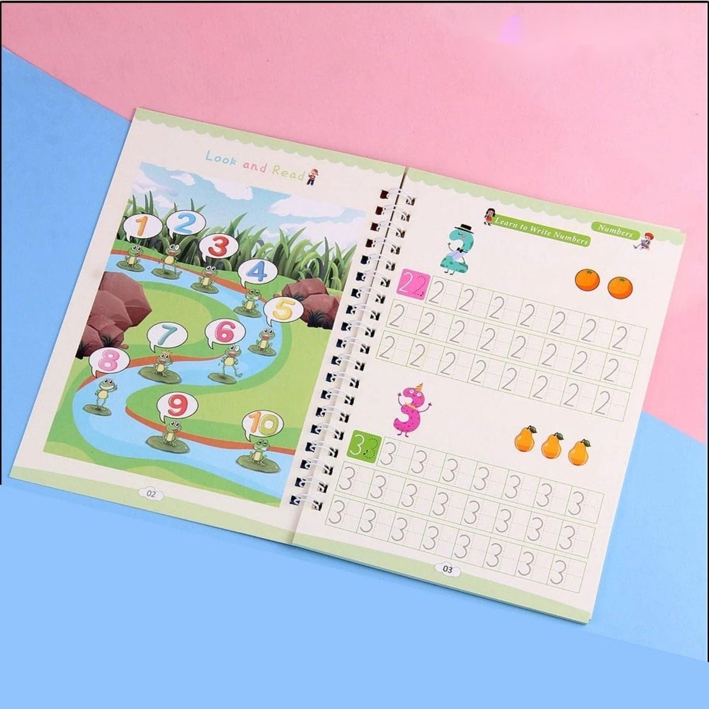 🏆LAST DAY SALE ONLY ￡6.99!🔥4-in-1 Fun Reusable Learning Books📚✨Handwriting • Numbers • Drawing • Fine Motor Skills • With Vanishing Ink Pen | Ages 2+ • Eco-Friendly & Screen-Free 🌱🇬🇧