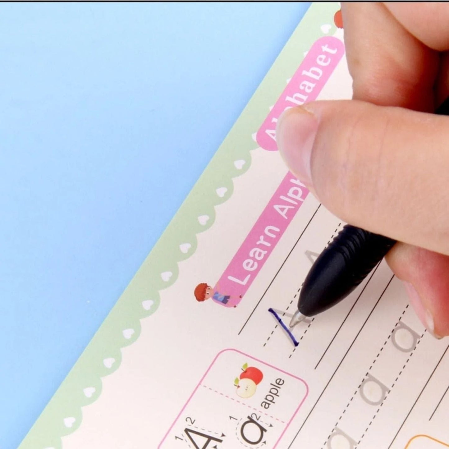 🏆LAST DAY SALE ONLY ￡6.99!🔥4-in-1 Fun Reusable Learning Books📚✨Handwriting • Numbers • Drawing • Fine Motor Skills • With Vanishing Ink Pen | Ages 2+ • Eco-Friendly & Screen-Free 🌱🇬🇧