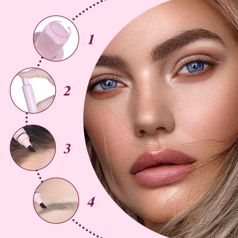 💥Natural Eyebrow Cream with Angled Brush