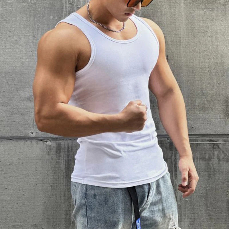 💪👕 Muscle Fit Tank Top for Men – Slim, Strong, Stylish