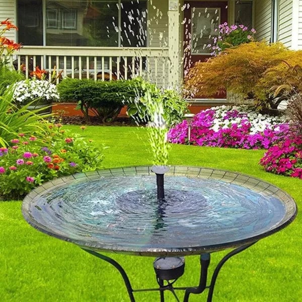 ☀LAST DAY SALE 50% OFF!!🐦️⛲Compact Solar Bird Fountain Pump – Keep Your Garden Alive!