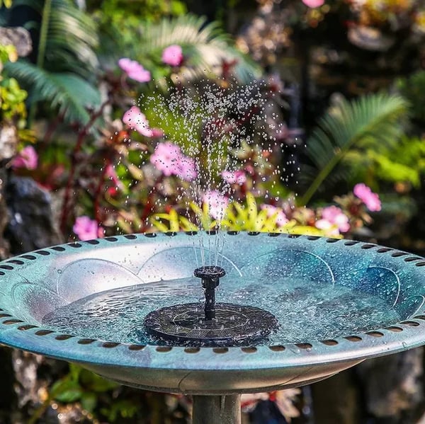 ☀LAST DAY SALE 50% OFF!!🐦️⛲Compact Solar Bird Fountain Pump – Keep Your Garden Alive!