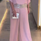 Chic & Elegant Sequin Color Block Two-Piece Set - Stylish Outfit with Pockets