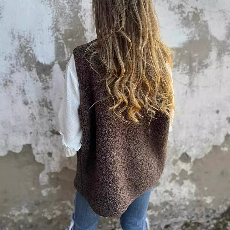 🎉New Arrival-50% Off💛Women's Fall Button Down Short Warm Vest