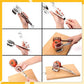 🏆 Last Day Special Price £7.99 ! 🍋Buy 1 Get 1 Free🎁 Creative Kitchen Slice Cutting Tool, Food‑Grade Aluminum Alloy Hand‑Held Slicer