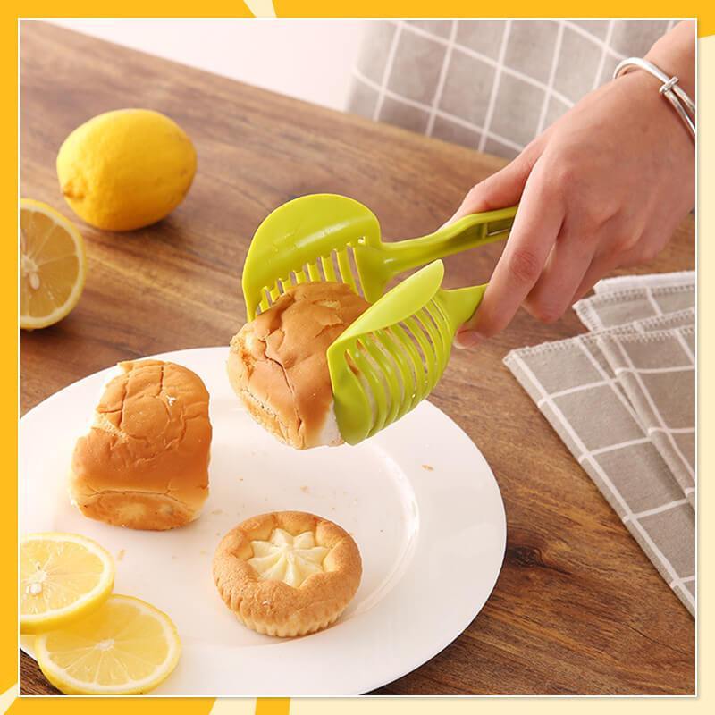 🏆 Last Day Special Price £7.99 ! 🍋Buy 1 Get 1 Free🎁 Creative Kitchen Slice Cutting Tool, Food‑Grade Aluminum Alloy Hand‑Held Slicer