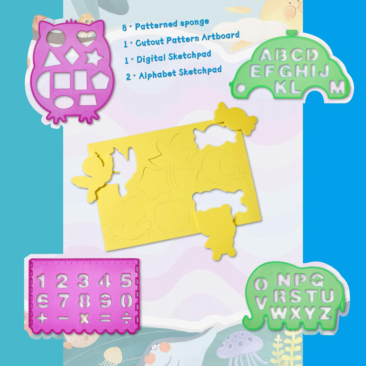 🔥Last Day Promotion 50% OFF🎁Water Doodle Mat ,Aqua Painting Drawing Mat Mess Free Learning Toy Mat