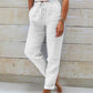 🌸LAST DAY SPECIAL PRICE: ￡11.99!!🌸Women's  Elastic Waist Cotton Linen Casual Pants