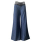 🍃Women's Casual Hollow-out High-Waisted Wide-Leg Pants