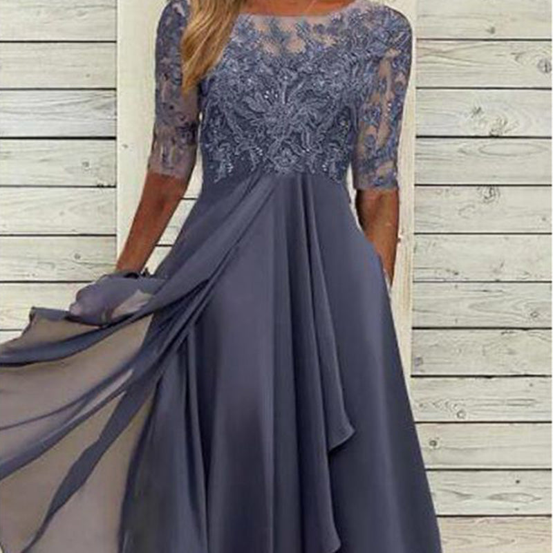 👗🌸 Embroidered midi dress – floral, flowy, flattering & perfect for events!