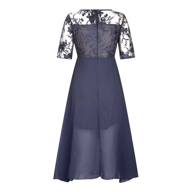 👗🌸 Embroidered midi dress – floral, flowy, flattering & perfect for events!