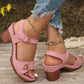 🔥Limited time direct drop of £21 (300 orders only) 🔥👡 Women's Chunky Heeled Sandals