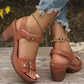 🔥Limited time direct drop of £21 (300 orders only) 🔥👡 Women's Chunky Heeled Sandals