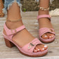 🔥Limited time direct drop of £21 (300 orders only) 🔥👡 Women's Chunky Heeled Sandals