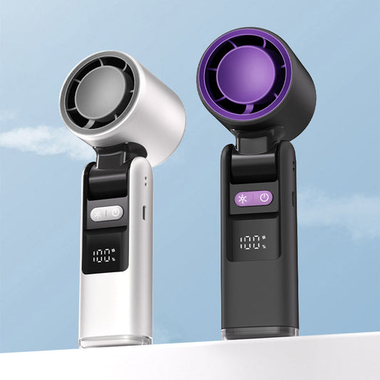 🔥【Hot Sale】WhisperBreeze Mini Fan 🔥 | Under 40dB Noise | Vibration-Free | Night Light Mode