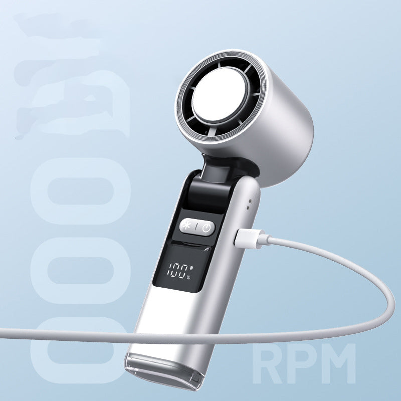🔥【Hot Sale】WhisperBreeze Mini Fan 🔥 | Under 40dB Noise | Vibration-Free | Night Light Mode（副本）