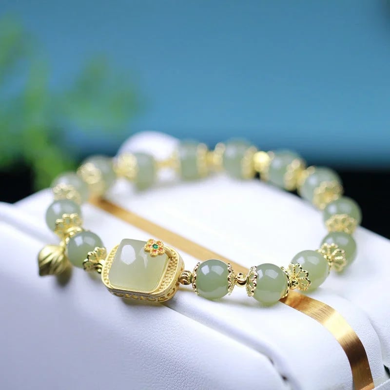 ✨ 2025 Newest Bracelet ✨Hotan Jade Beaded Bracelet