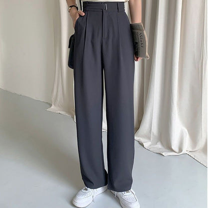 ⏳ Limited time 50% off! 💥Draped Straight Leg Casual Simple Suit Pants（The more you buy, the higher the discount）