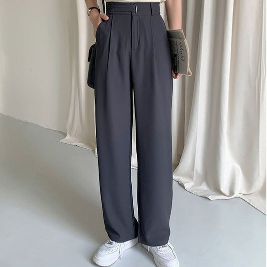 ⏳ Limited time 50% off! 💥Draped Straight Leg Casual Simple Suit Pants（The more you buy, the higher the discount）