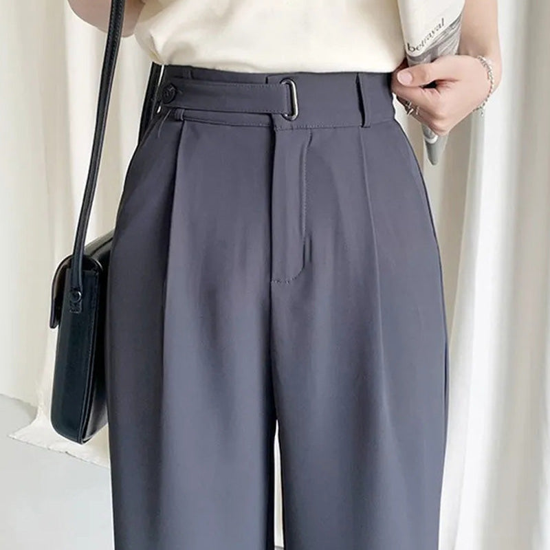 ⏳ Limited time 50% off! 💥Draped Straight Leg Casual Simple Suit Pants（The more you buy, the higher the discount）