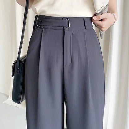 ⏳ Limited time 50% off! 💥Draped Straight Leg Casual Simple Suit Pants（The more you buy, the higher the discount）