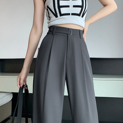 ⏳ Limited time 50% off! 💥Draped Straight Leg Casual Simple Suit Pants（The more you buy, the higher the discount）