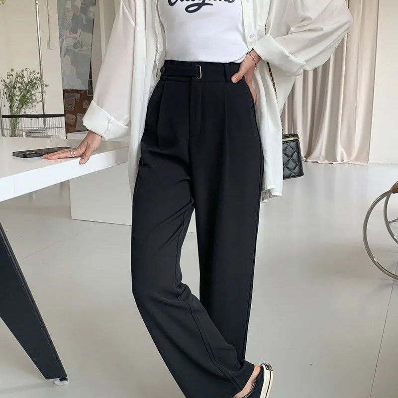 ⏳ Limited time 50% off! 💥Draped Straight Leg Casual Simple Suit Pants（The more you buy, the higher the discount）