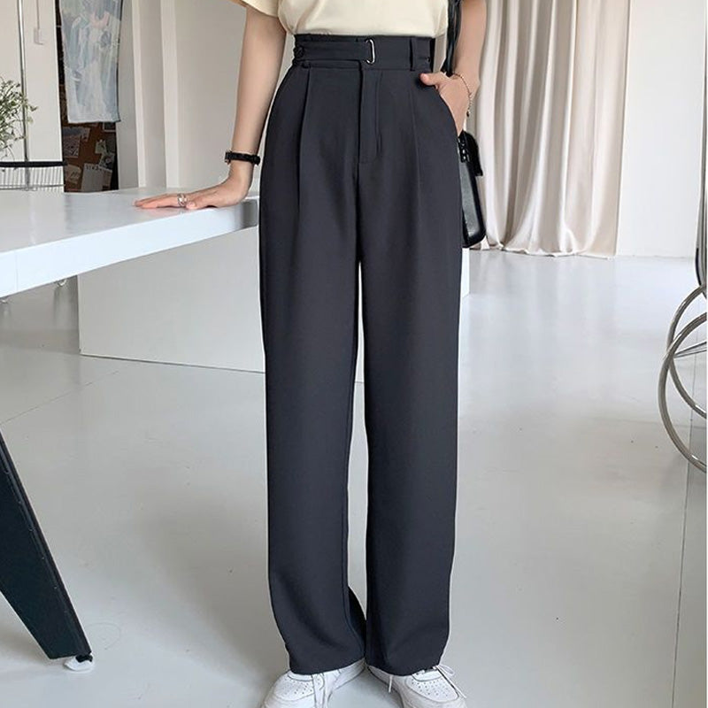 ⏳ Limited time 50% off! 💥Draped Straight Leg Casual Simple Suit Pants（The more you buy, the higher the discount）