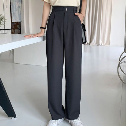 ⏳ Limited time 50% off! 💥Draped Straight Leg Casual Simple Suit Pants（The more you buy, the higher the discount）