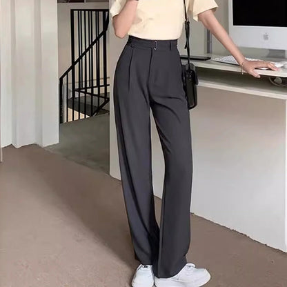 ⏳ Limited time 50% off! 💥Draped Straight Leg Casual Simple Suit Pants（The more you buy, the higher the discount）