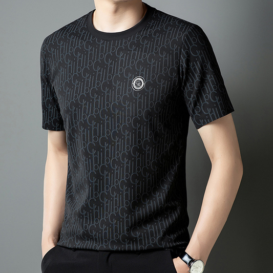 Men's Casual Printed Crewneck T-Shirt